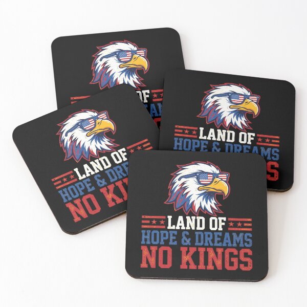 Item preview, Land of Hope and Dreams No Kings Patriotic Eagle Graphic designed and sold by FouChan.