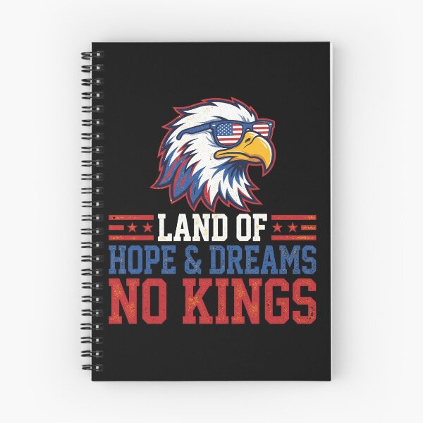 Item preview, Land of Hope and Dreams No Kings Patriotic Eagle Graphic designed and sold by FouChan.