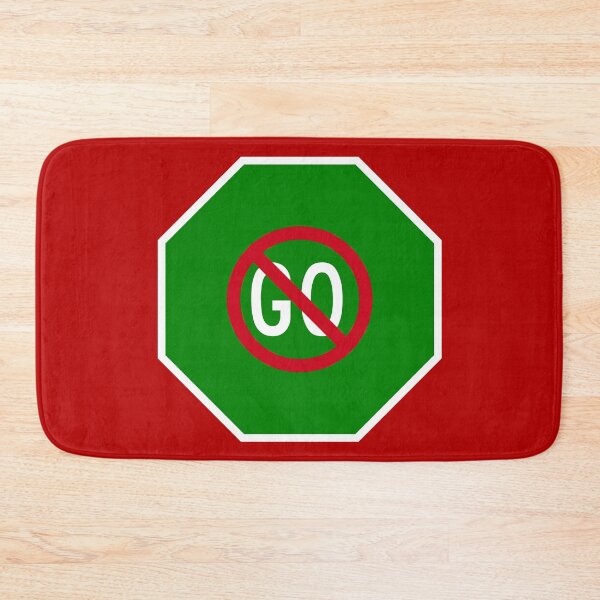 Item preview, Green Don’t Go Stop Sign designed and sold by Karate Octopus.