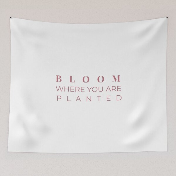 Item preview, Bloom Where You Are Planted – Minimal Inspirational Quote designed and sold by J-Nature-Vibes.