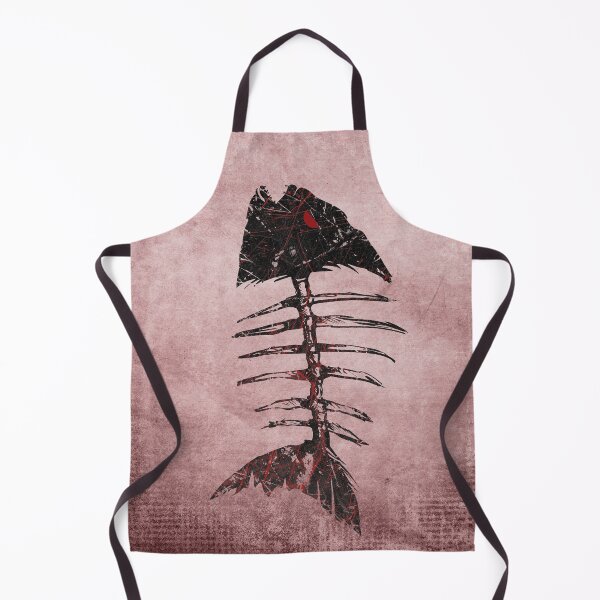 Item preview, Piranha Skeleton Fish Bones Red Grunge Distressed Punk designed and sold by Ghoul Enterprises.