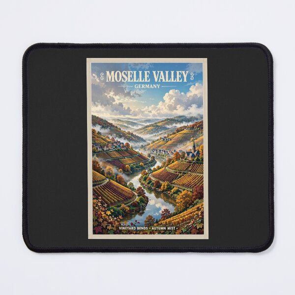 Item preview, Germany — Moselle Valley — Vineyards in the Clouds designed and sold by DibujandoPorfa.