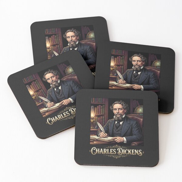 Item preview, Classic Portrait of Author Charles Dickens In Library designed and sold by Owcomm.