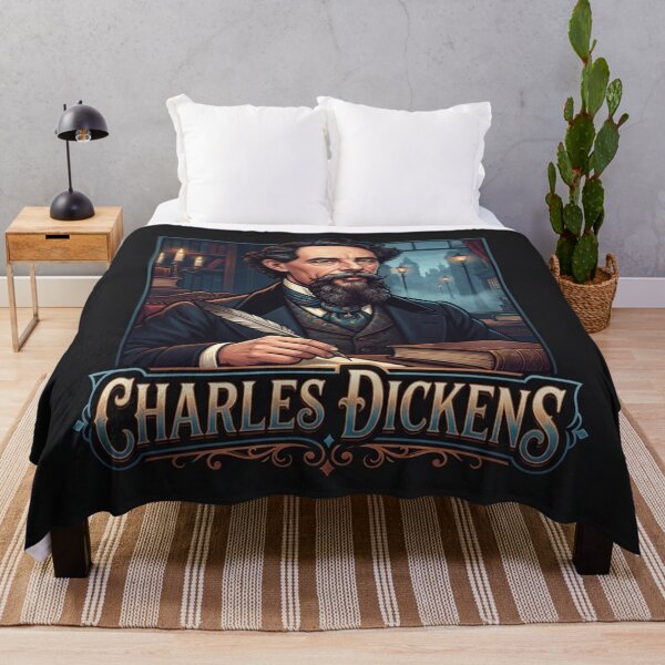 Item preview, Classic Charles Dickens Victorian Author Portrait Artwork designed and sold by Owcomm.
