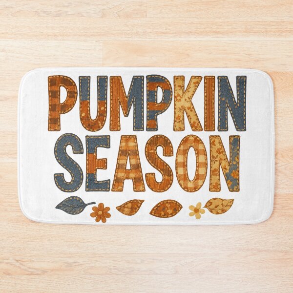 Item preview, Pumpkin Season – Vintage Patchwork Fall Typography designed and sold by KateVil.
