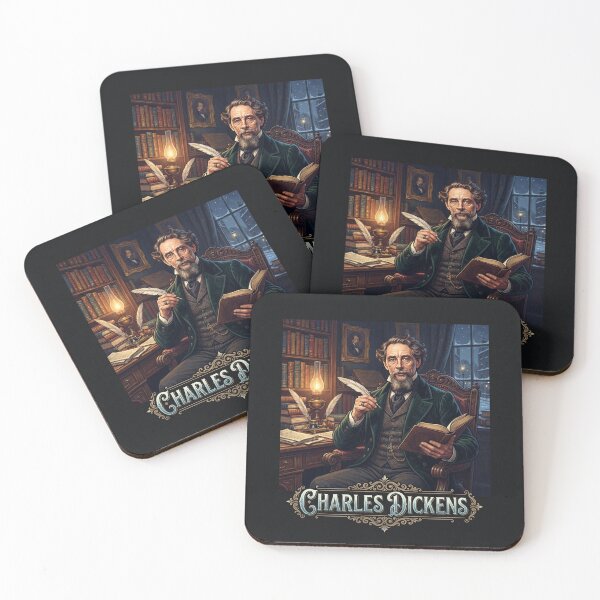 Item preview, Charles Dickens Victorian Study Classic Author Illustration designed and sold by Owcomm.