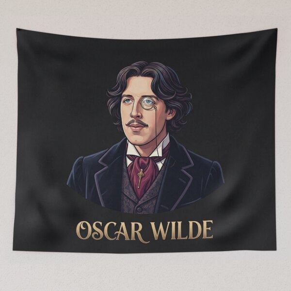 Item preview, Vintage Oscar Wilde Portrait Literary Illustration designed and sold by Owcomm.