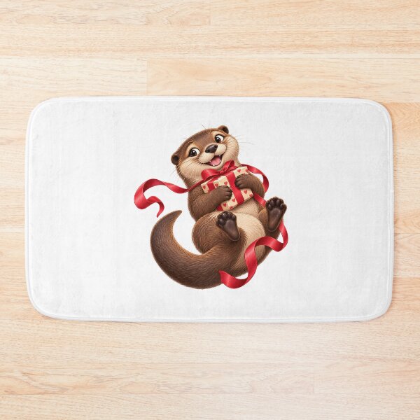 Item preview,  Funny Otter Christmas Gift Thief Cute Holiday Design designed and sold by StyleLap.