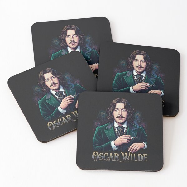 Item preview, Oscar Wilde Portrait Elegant Vintage Aesthetic Illustration designed and sold by Owcomm.