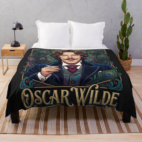 Item preview, Oscar Wilde Portrait Art Nouveau Peacock Style designed and sold by Owcomm.