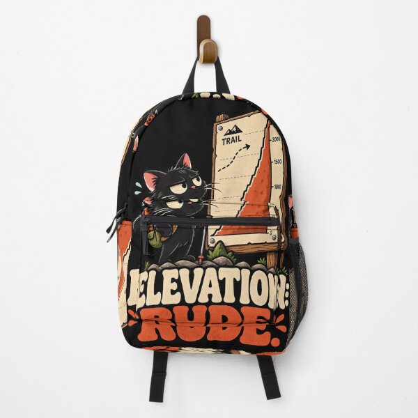 Artikelvorschau, Elevation Rude Funny Hiking Cat Elevation Gain Humor entworfen und verkauft von MOTIFOLK.