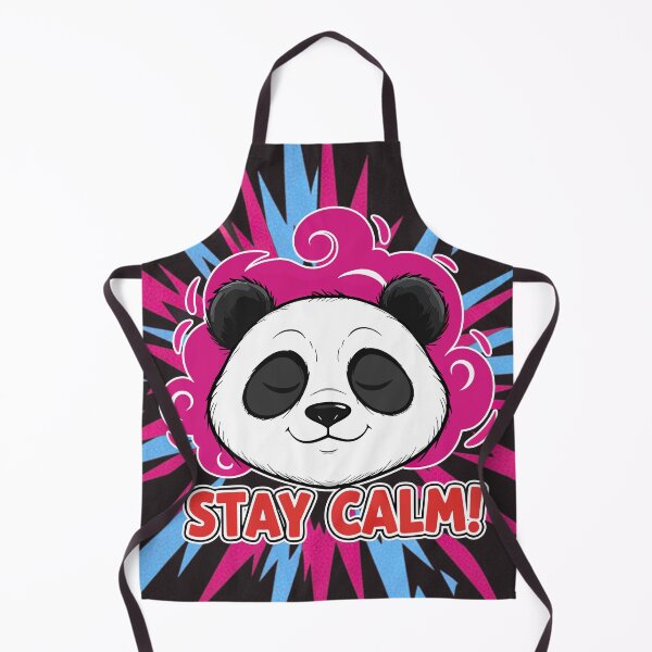 Item preview, Stay Calm Panda Kawaii Zen Cartoon Square Edition designed and sold by Taridesign.