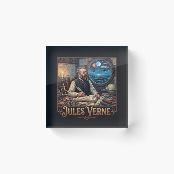 Item preview, Jules Verne Steampunk Vintage Adventure Illustration designed and sold by Owcomm.