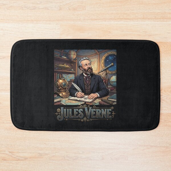 Item preview, Jules Verne Vintage Steampunk Sci Fi Novelist designed and sold by Owcomm.