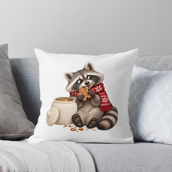 Item preview, Funny Christmas Raccoon Cookie Bandit Holiday Design designed and sold by StyleLap.