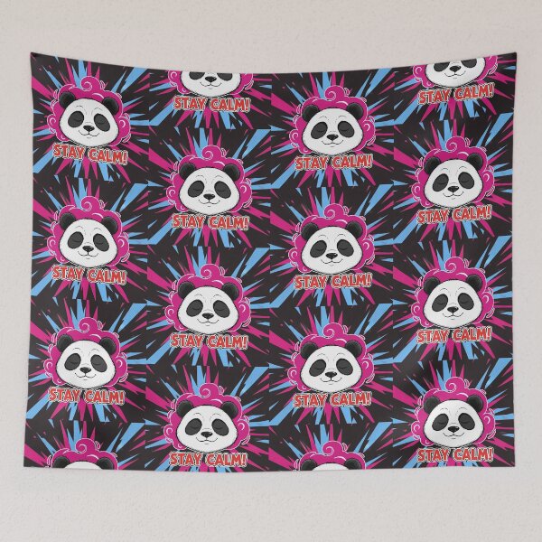 Item preview, Stay Calm Panda Kawaii Zen Cartoon designed and sold by Taridesign.