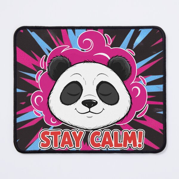 Item preview, Stay Calm Panda Kawaii Zen Cartoon designed and sold by Taridesign.