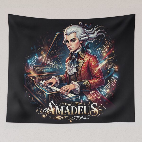 Item preview, Wolfgang Amadeus Mozart Classical Pianist Portrait    designed and sold by Owcomm.