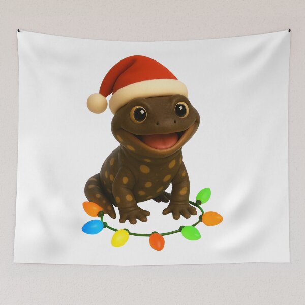 Item preview, Festive Giant Salamander Christmas designed and sold by Sillytoe.