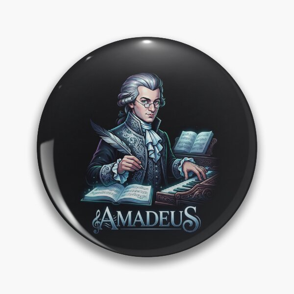 Item preview, Wolfgang Amadeus Mozart Classical Composer Portrait Artwork designed and sold by Owcomm.