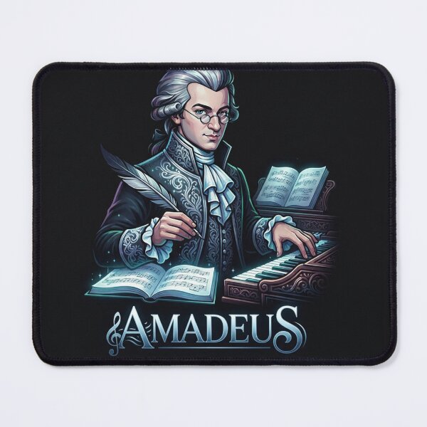 Item preview, Wolfgang Amadeus Mozart Classical Composer Portrait Artwork designed and sold by Owcomm.