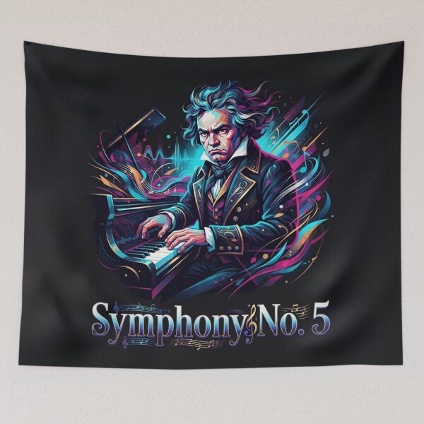 Item preview, Ludwig Van Beethoven Symphony No 5 Portrait designed and sold by Owcomm.