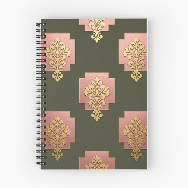 Item preview, Dusk Olive, Pink & Gold Damask designed and sold by DesignsByPrnces.
