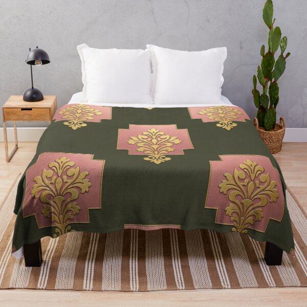 Item preview, Dusk Olive, Pink & Gold Damask designed and sold by DesignsByPrnces.