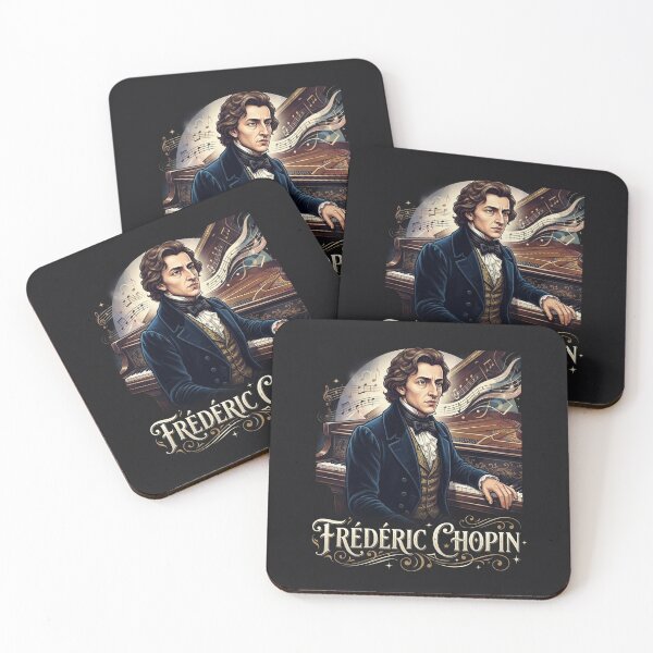 Item preview, Frederic Chopin Classical Grand Piano Musician Illustration designed and sold by Owcomm.
