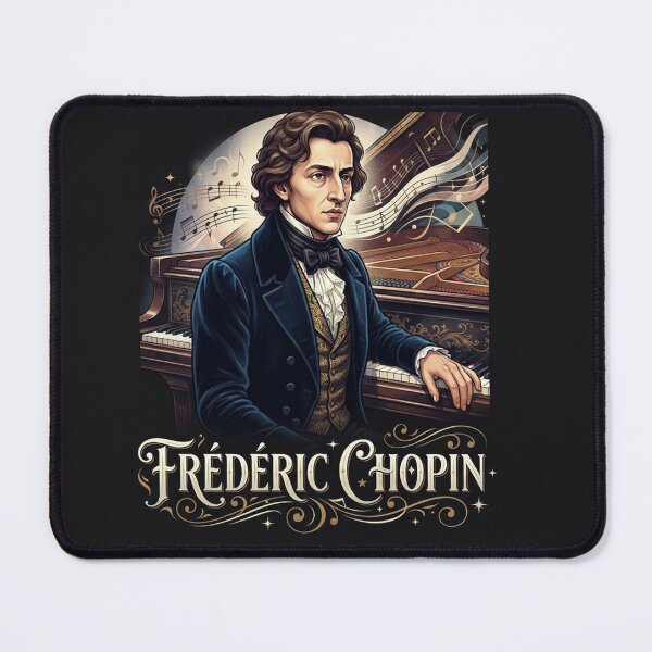 Item preview, Frederic Chopin Classical Grand Piano Musician Illustration designed and sold by Owcomm.