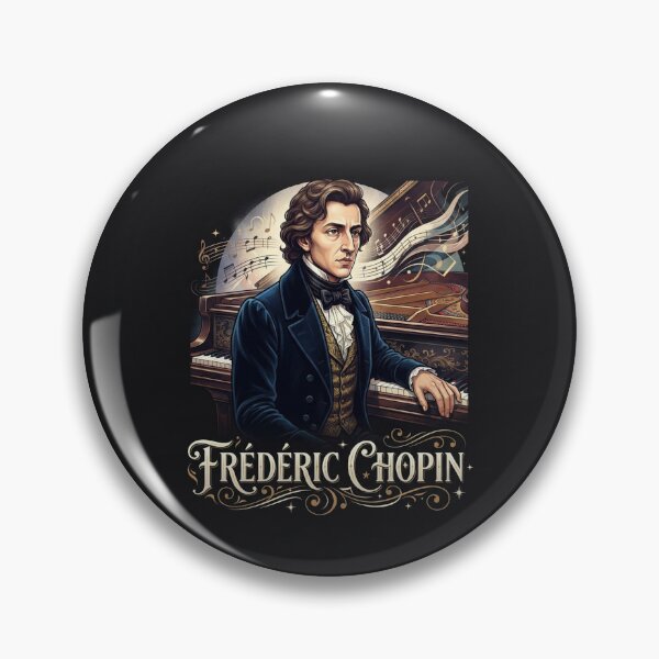Item preview, Frederic Chopin Classical Grand Piano Musician Illustration designed and sold by Owcomm.