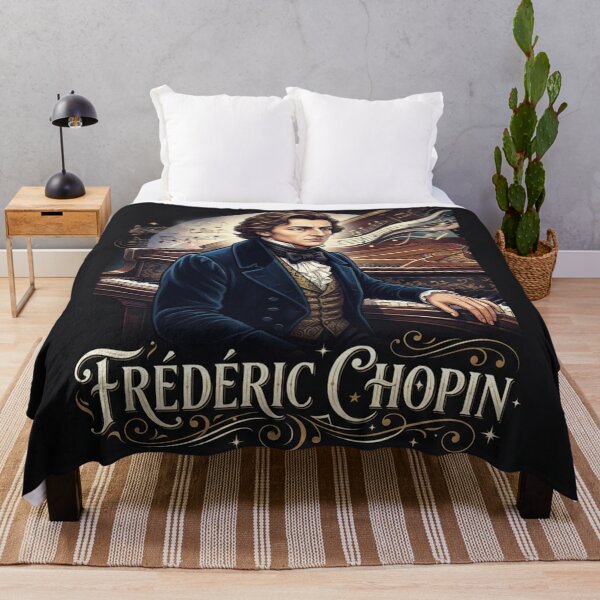Item preview, Frederic Chopin Classical Grand Piano Musician Illustration designed and sold by Owcomm.