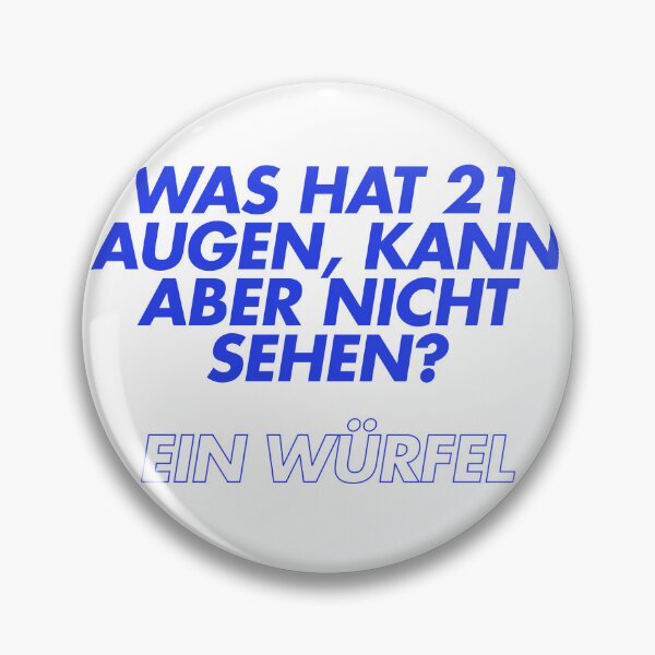Item preview, Was hat 21 Augen, kann aber nicht sehen? designed and sold by Ifcitiesdesign.