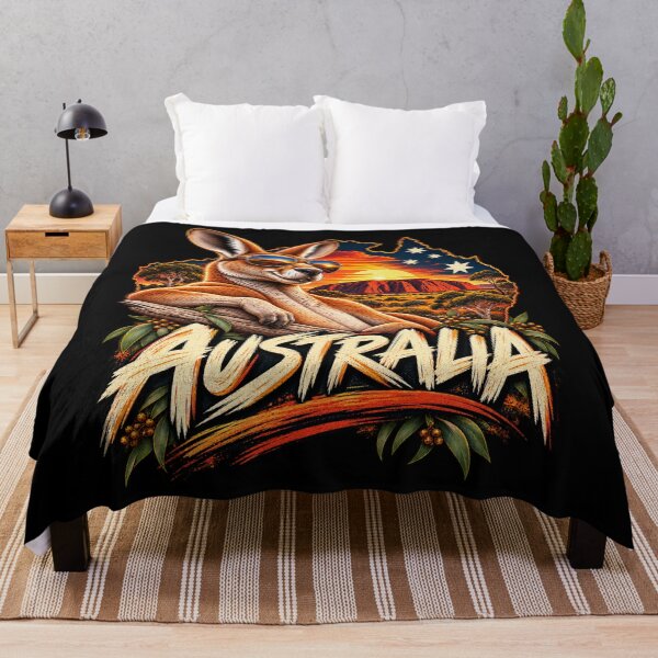 Item preview, Australia Vintage Kangaroo – Classic Aussie Outback Retro Design designed and sold by dhmnee.
