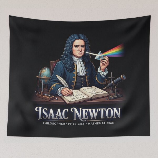 Item preview, Sir Isaac Newton Physicist and Mathematician designed and sold by Owcomm.