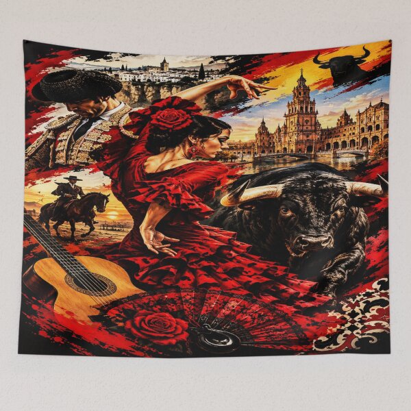 Item preview, Spain Eternal Flamenco Bull Art designed and sold by JMAVILA ART.