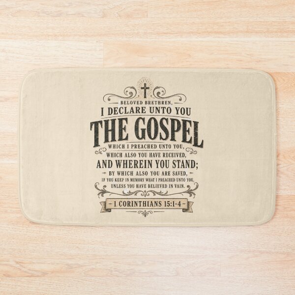 Artikelvorschau, Vintage Gospel Scripture 1 Corinthians 15 1 4 entworfen und verkauft von Rosie's Wildflower Boutique.