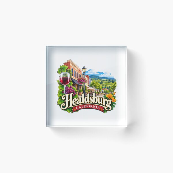 Item preview, Healdsburg, California - Sonoma Wine Country designed and sold by Myra365Art.