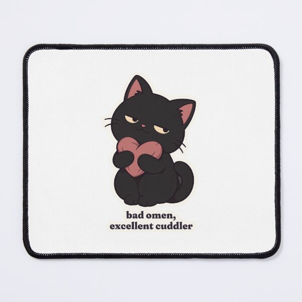 Item preview, Funny Black Cat Bad Omen Excellent Cuddler designed and sold by OuqCreations.