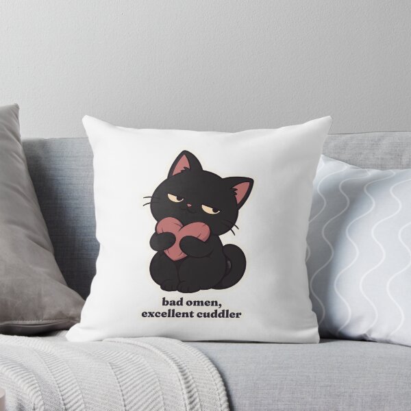 Item preview, Funny Black Cat Bad Omen Excellent Cuddler designed and sold by OuqCreations.