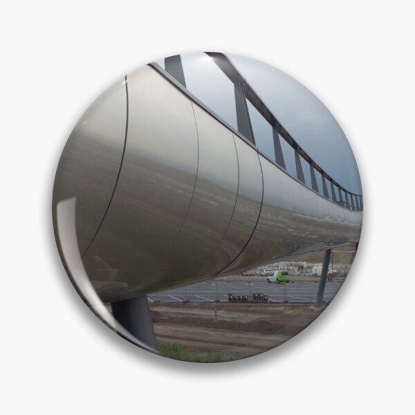 Artikelvorschau, Silver Steel Bridge Tube – Modern Architecture Photography entworfen und verkauft von Pjotre7.
