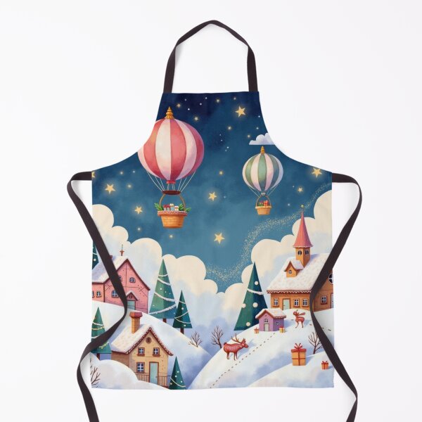Item preview, Christmas Skybound Village designed and sold by Dream Bloom Gallery.