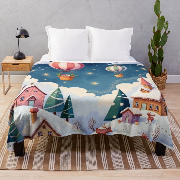 Item preview, Christmas Skybound Village designed and sold by Dream Bloom Gallery.