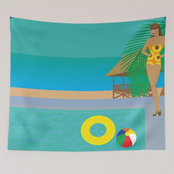Item preview, Swimming Pool by the Beach designed and sold by ROSE ANN BANILAR.