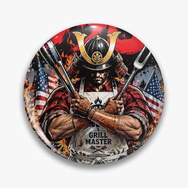 Item preview, Samurai Grilling The Ultimate BBQ Grill Master designed and sold by kaipapershop.