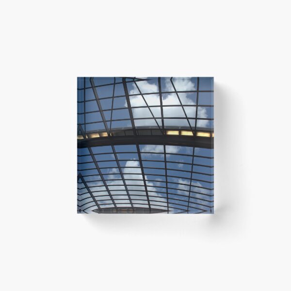 Artikelvorschau, Glass Roof Sky Grid – Amsterdam Metro Architecture Photography entworfen und verkauft von Pjotre7.