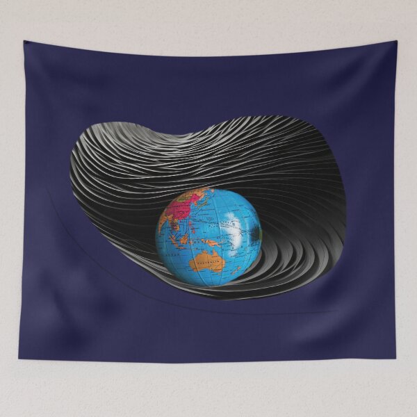 Item preview, Halloween Earth Blue and Black designed and sold by StylishDecor.