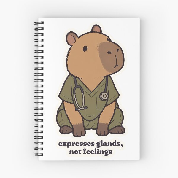 Item preview, Vet Tech Capybara Expresses Glands Not Feelings designed and sold by OuqCreations.