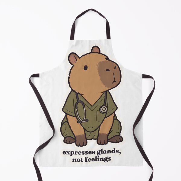 Item preview, Vet Tech Capybara Expresses Glands Not Feelings designed and sold by OuqCreations.