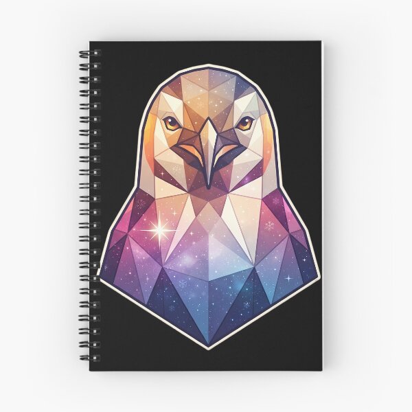 Item preview, Cosmic Penguin – Low-Poly Geometric Galaxy Winter Art designed and sold by Cosmic Critters Decals.